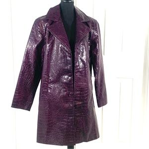 Elegant Purple Trench Coat